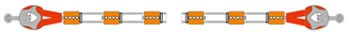 SPM Single Hawser With Cast P.U. Encapsulated Thimble