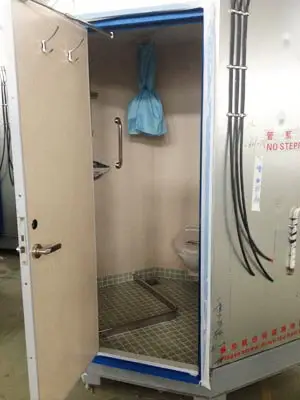 ship sanitary unit inner view A