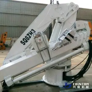 Marine Hydraulic Full Foldable Boom Crane